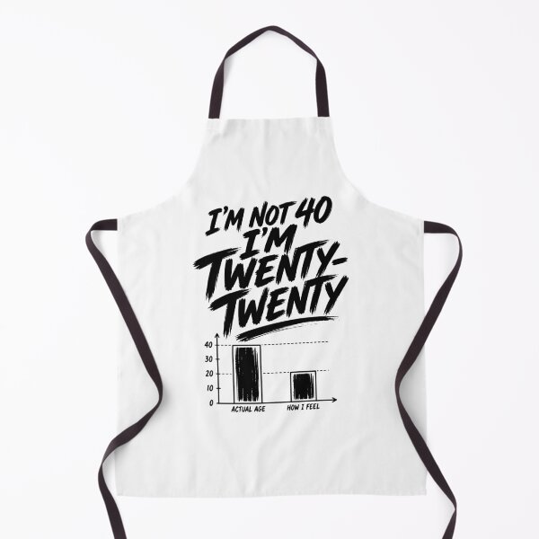 Item preview, I'm not 40, I'm 20.20. Funny birthday design. Humor for women. Daring tropical party. Graphic. designed and sold by AsturShop.