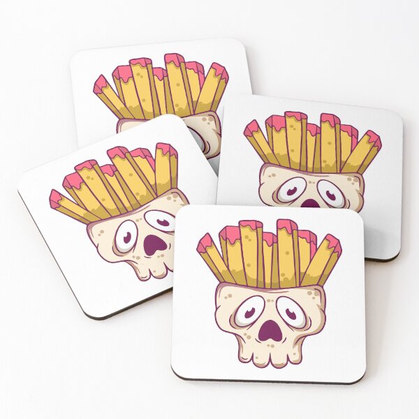 Item preview, Spooky Skull Head with French Fries Hair designed and sold by wyaoter.