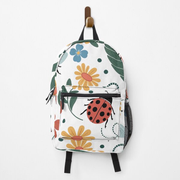 Item preview, Cute Boho Bugs and Flowers Seamless Pattern Vector Illustration designed and sold by DiNata.