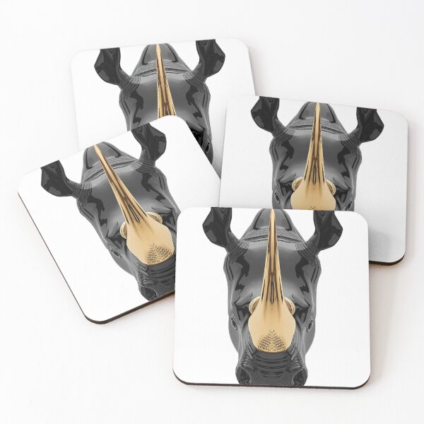 Item preview, Golden Rhino - Unstoppable Force designed and sold by THEARTCURATİON .