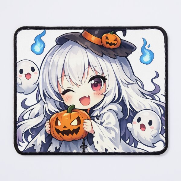 Item preview, Anime Ghost Girl Sticker | Cute Kawaii Halloween Spirit Chibi Design | Spooky Aesthetic Die Cut Sticker designed and sold by Sticker Hubs.