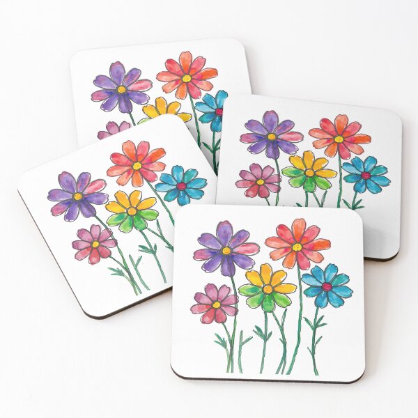 Item preview, Rainbow cosmos flower  designed and sold by uunaa.