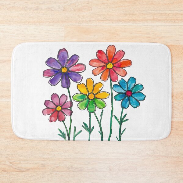 Item preview, flor de cosmos arcoíris designed and sold by uunaa.