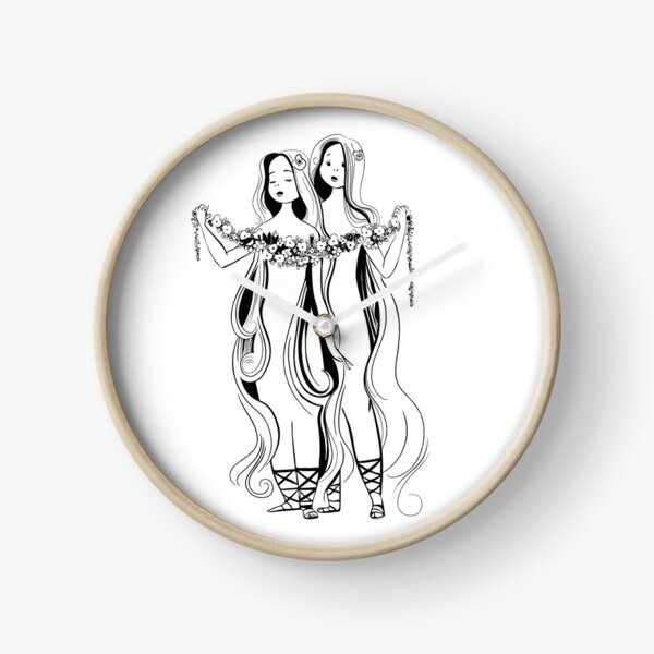 Gemini Zodiac Sign Clock