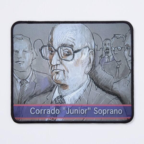 Item preview, Uncle Junior Courtroom Sketch - The Sopranos Tee designed and sold by Enea Kelo.