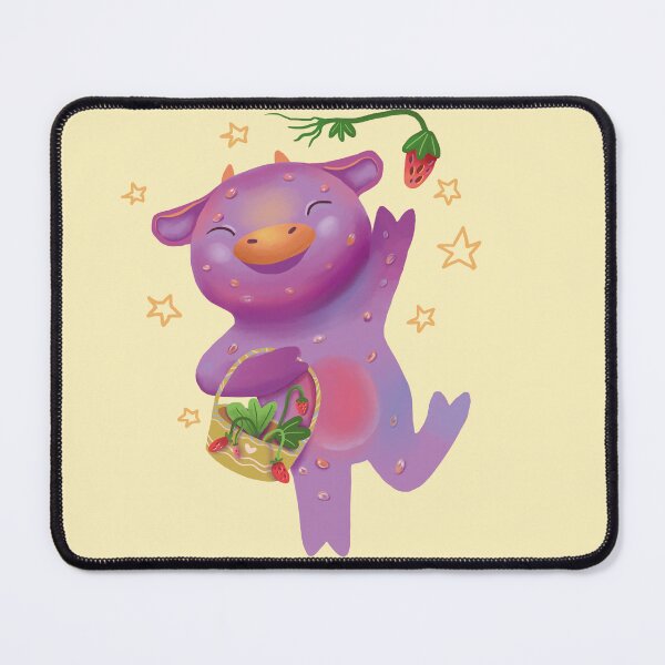 Item preview, Cute Strawberry Cow Garden Kawaii Character designed and sold by FaliushART.