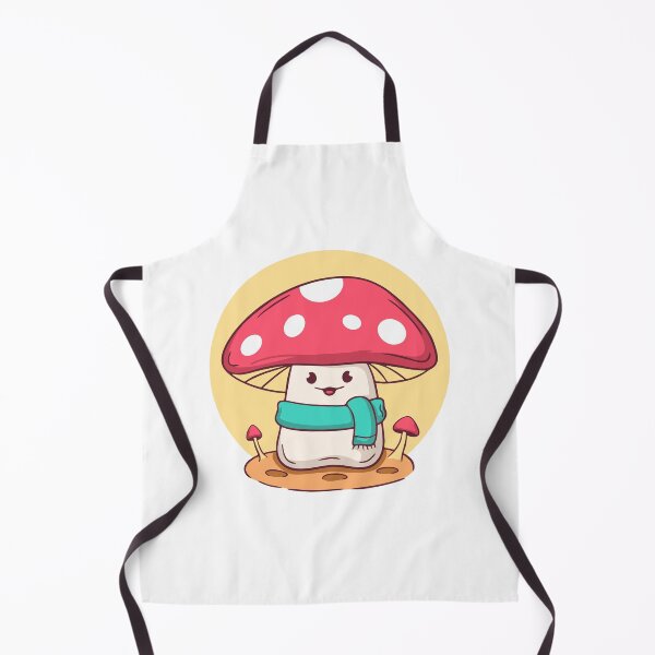 Item preview, Kawaii Fly Agaric Mushroom with Teal Scarf designed and sold by wyaoter.