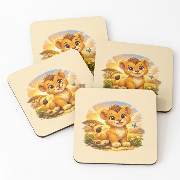 Item preview, Cute Lion Cub – Adorable Safari Cartoon designed and sold by The Digital Compass.