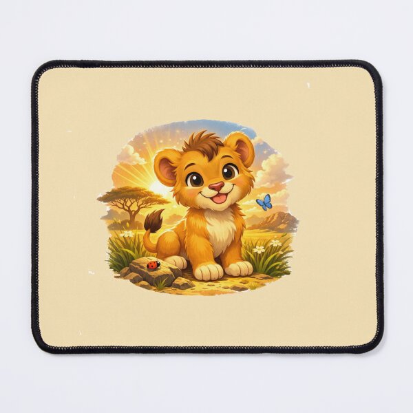 Item preview, Cute Lion Cub – Adorable Safari Cartoon designed and sold by The Digital Compass.