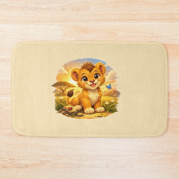 Item preview, Cute Lion Cub – Adorable Safari Cartoon designed and sold by The Digital Compass.