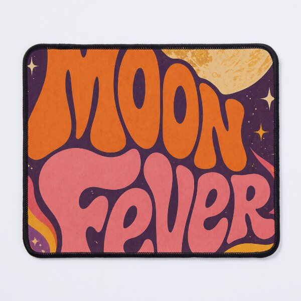 Item preview, Moon Fever Psychedelic Retro Poster designed and sold by McZerrill.