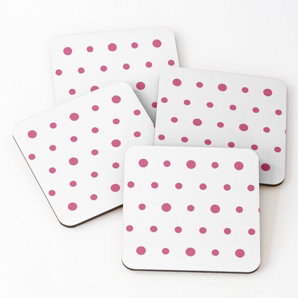 Item preview, White And Magenta Polka Dot Pattern designed and sold by pattern-archive.