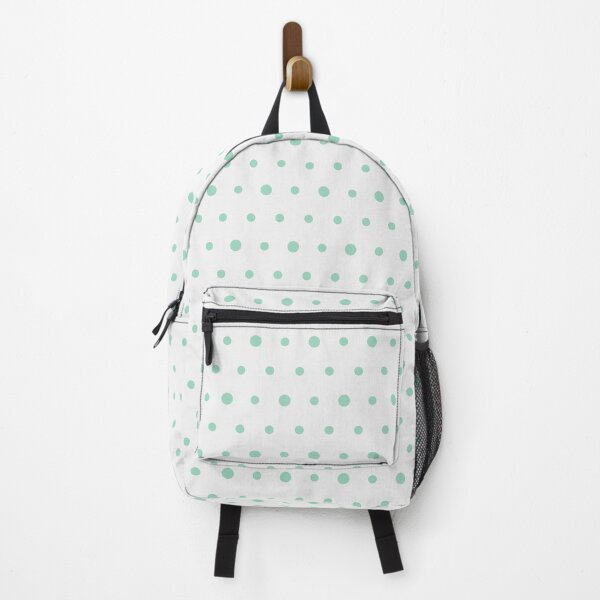 Item preview, White And Mint Polka Dot Pattern designed and sold by pattern-archive.