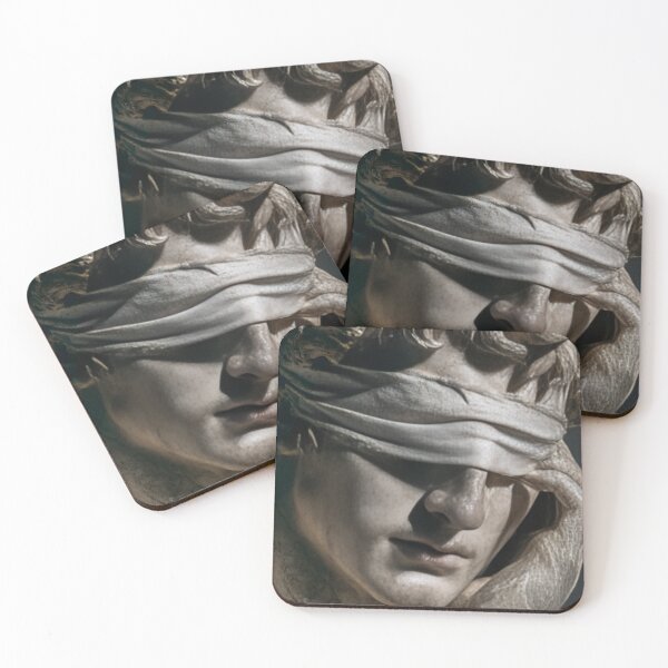 Item preview, Dark Academia Awakening Blindfold Sculpture Modern Classical Art designed and sold by daila70.