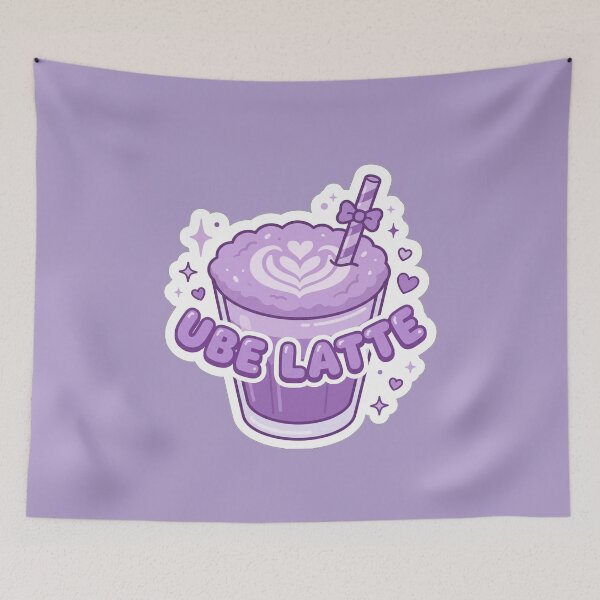 Item preview, Cute Ube Latte designed and sold by shirt-planet.