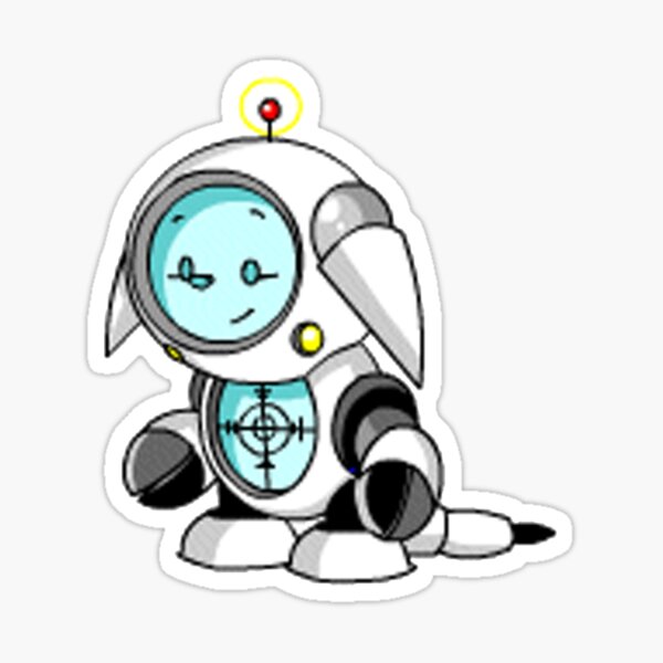 "Neopets Robot Kacheek" Sticker by ienjoydogs Redbubble