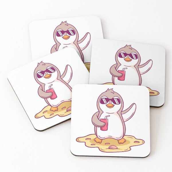 Item preview, Cool Penguin Beach Vacation Cartoon designed and sold by wyaoter.