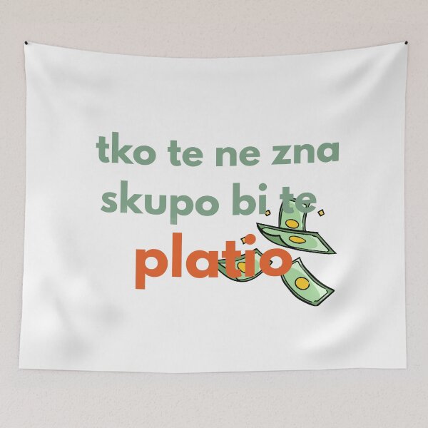 Item preview, Legendary Balkan Humor Retro Style Quote designed and sold by Ziva26.