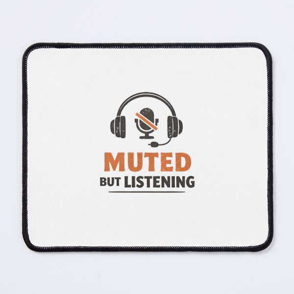 Item preview, Muted But Listening Shirt Introvert Office Humor Minimal Meeting Life Tee designed and sold by WorkXPlay.