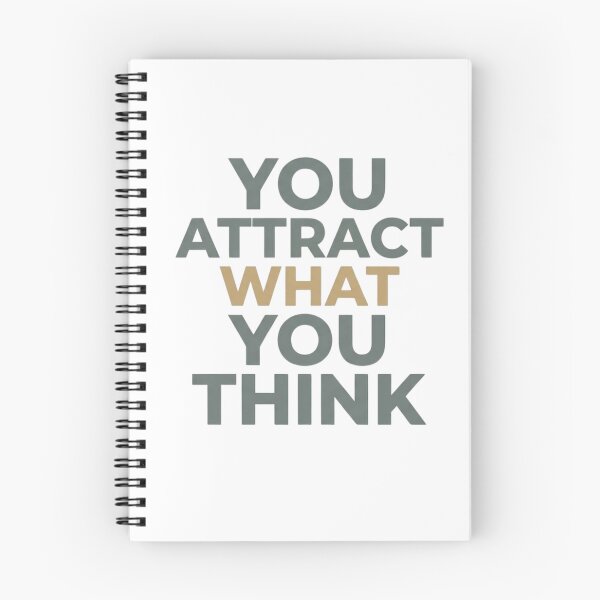 Item preview, You Attract What You Think - Minimalist Law of Attraction Quote designed and sold by AuroraWealthHouse.