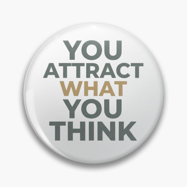 Item preview, You Attract What You Think - Minimalist Law of Attraction Quote designed and sold by AuroraWealthHouse.