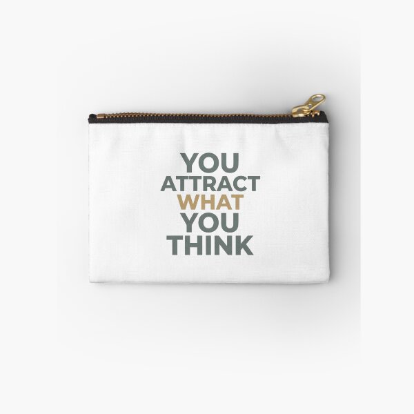 Item preview, You Attract What You Think - Minimalist Law of Attraction Quote designed and sold by AuroraWealthHouse.