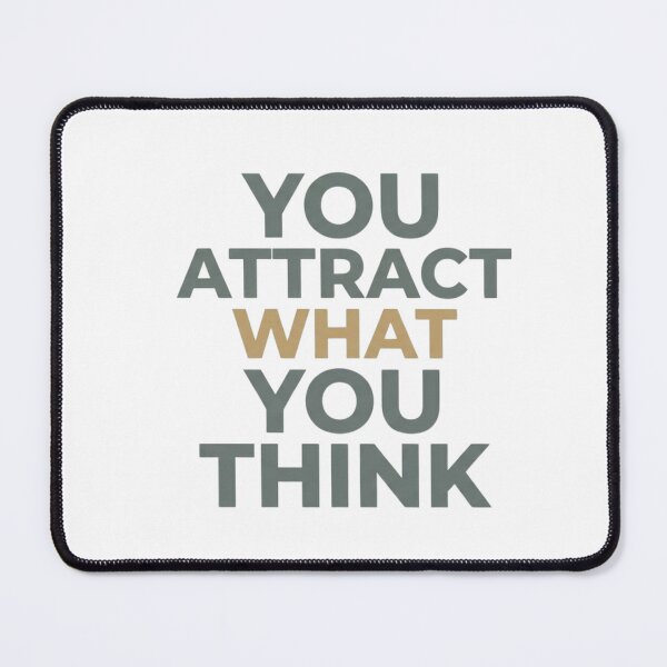 Item preview, You Attract What You Think - Minimalist Law of Attraction Quote designed and sold by AuroraWealthHouse.