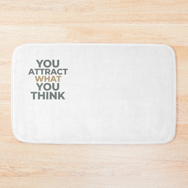 Item preview, You Attract What You Think - Minimalist Law of Attraction Quote designed and sold by AuroraWealthHouse.