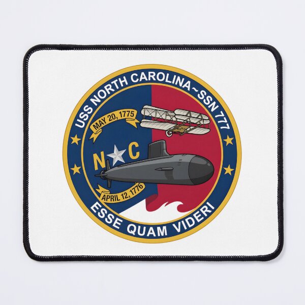 Item preview, Official Ship's Crest of the USS North Carolina (SSN-777) designed and sold by CharlieDesings.