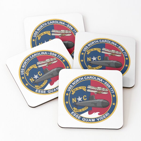 Item preview, Official Ship's Crest of the USS North Carolina (SSN-777) designed and sold by CharlieDesings.