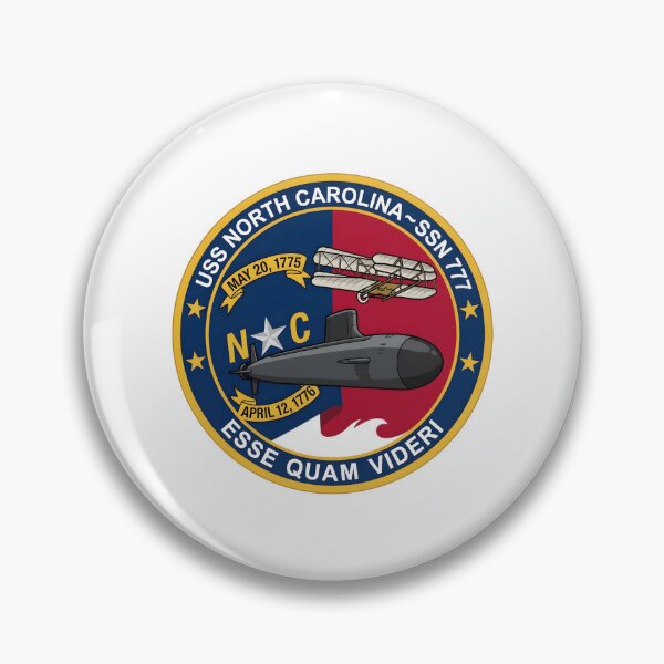 Item preview, Official Ship's Crest of the USS North Carolina (SSN-777) designed and sold by CharlieDesings.
