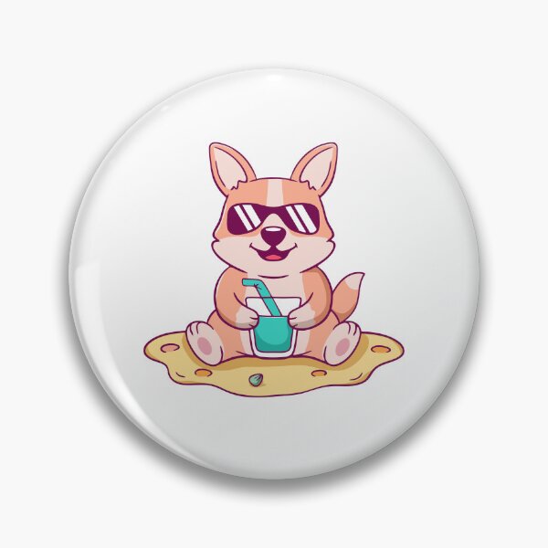 Item preview, Cool Corgi Dog Beach Day designed and sold by wyaoter.