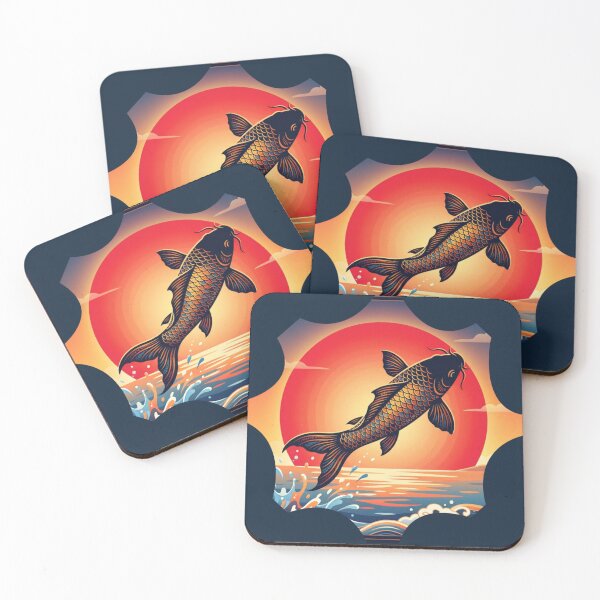 Item preview, Rising Koi Sunburst Escape designed and sold by Prachodayat Artworks.