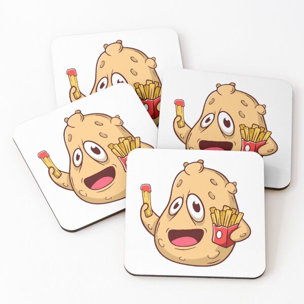 Item preview, Funny Potato Eating French Fries designed and sold by wyaoter.