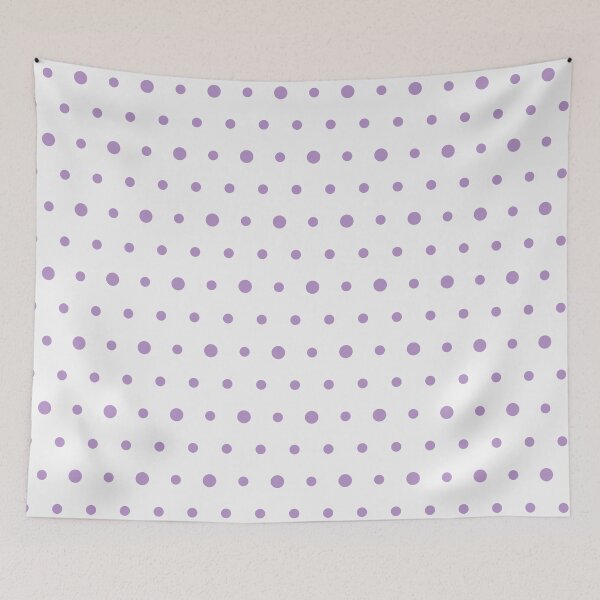 Item preview, White And Purple Polka Dot Pattern designed and sold by pattern-archive.