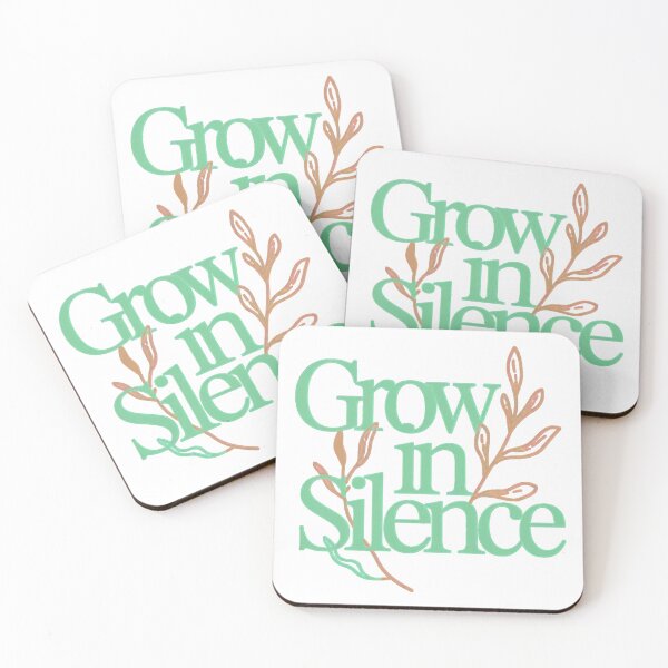 Item preview, Silent Growth Elegant Minimal Quote designed and sold by Anantha's Studio.