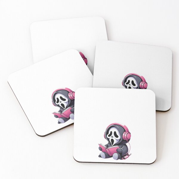 Item preview, Cute Ghost Reader with Headphones – Kawaii Horror Book Lover Design designed and sold by Aedition.
