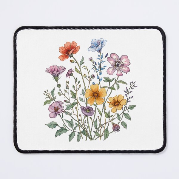 Item preview, Cosmos flower watercolor designed and sold by uunaa.