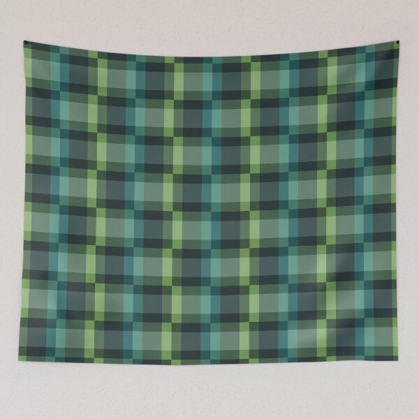 Item preview, Green & gray plaid pattern designed and sold by Mint + Midnight.