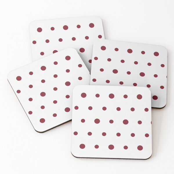 Item preview, White And Red Polka Dot Pattern designed and sold by pattern-archive.