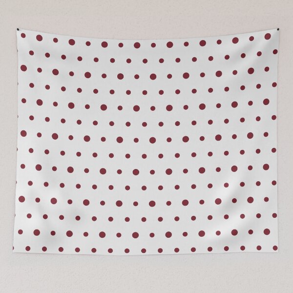 Item preview, White And Red Polka Dot Pattern designed and sold by pattern-archive.