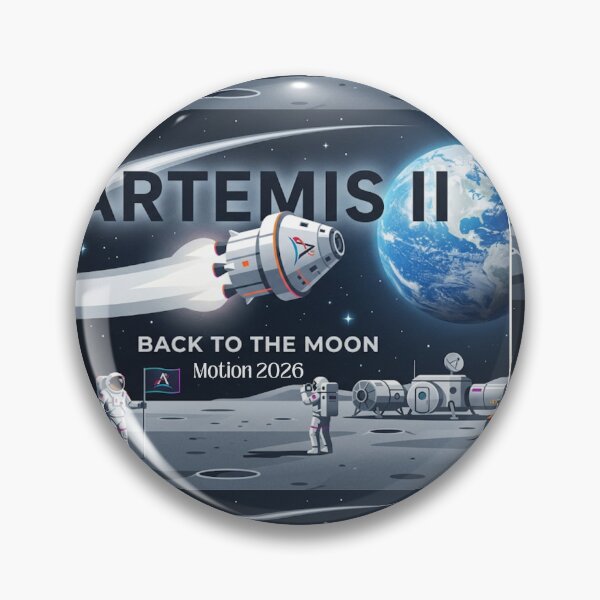 Item preview, Artemis II Back to the Moon Celestial Astronaut Mission Vector Art designed and sold by crystalar95.