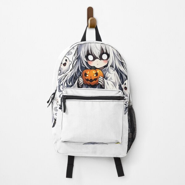 Item preview, Anime Ghost Girl Sticker Cute Kawaii Spooky Halloween Spirit Chibi Transparent PNG designed and sold by Sticker Hubs.