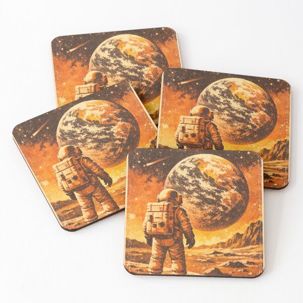 Item preview, Moon Voyage Vintage Space Poster designed and sold by McZerrill.