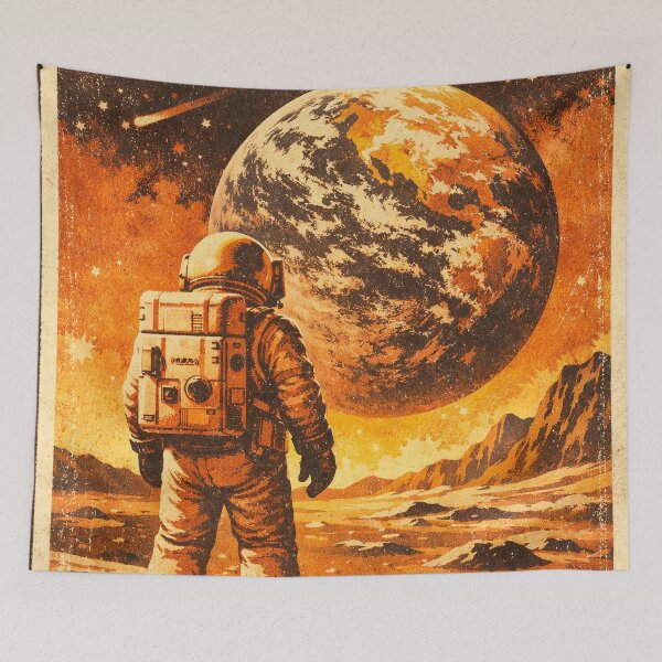 Item preview, Moon Voyage Vintage Space Poster designed and sold by McZerrill.