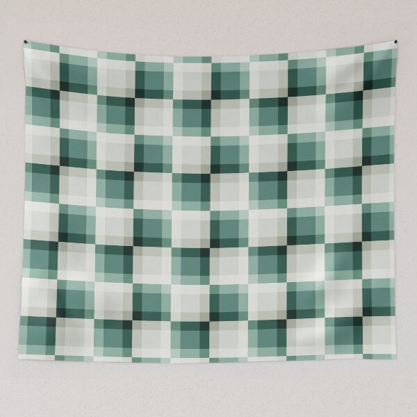 Item preview, Green & Chinese white mosaic designed and sold by Mint + Midnight.