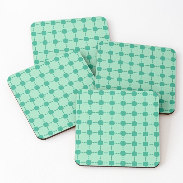 Item preview, Seafoam & jungle green simple seamless pattern designed and sold by Mint + Midnight.