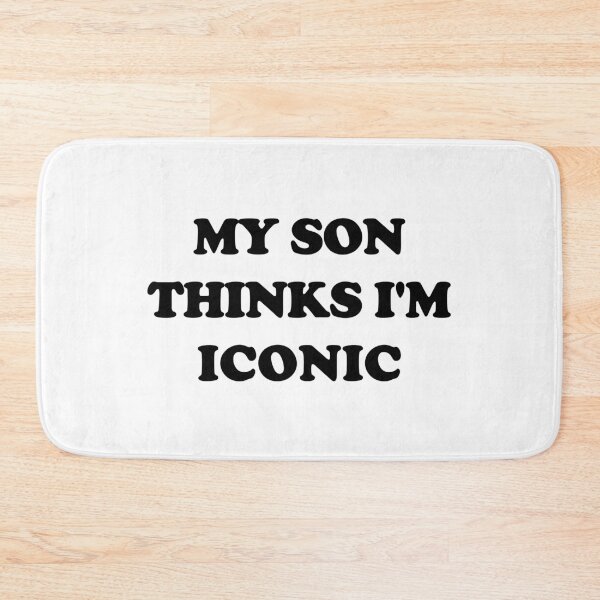 Item preview, My Son Thinks I’m Iconic – Bold Thick Black Text Mom Gift designed and sold by EmeraldeaArt.