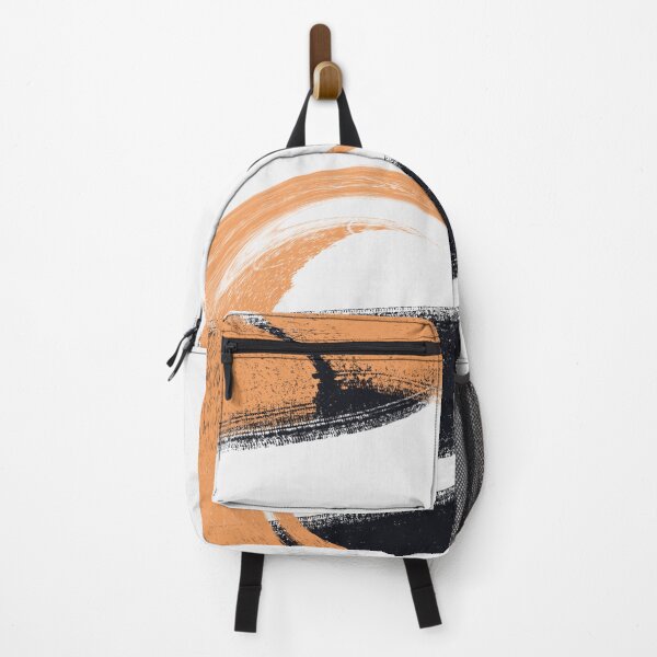 Item preview, Ethereal Flow: Minimalist Apricot & Charcoal Abstract designed and sold by CaramelCo.