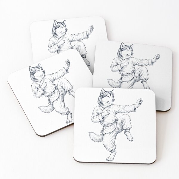 Item preview, Vintage Alaskan Malamute Doing Kung Fu Martial Art Dog Lover designed and sold by TerryConnells.